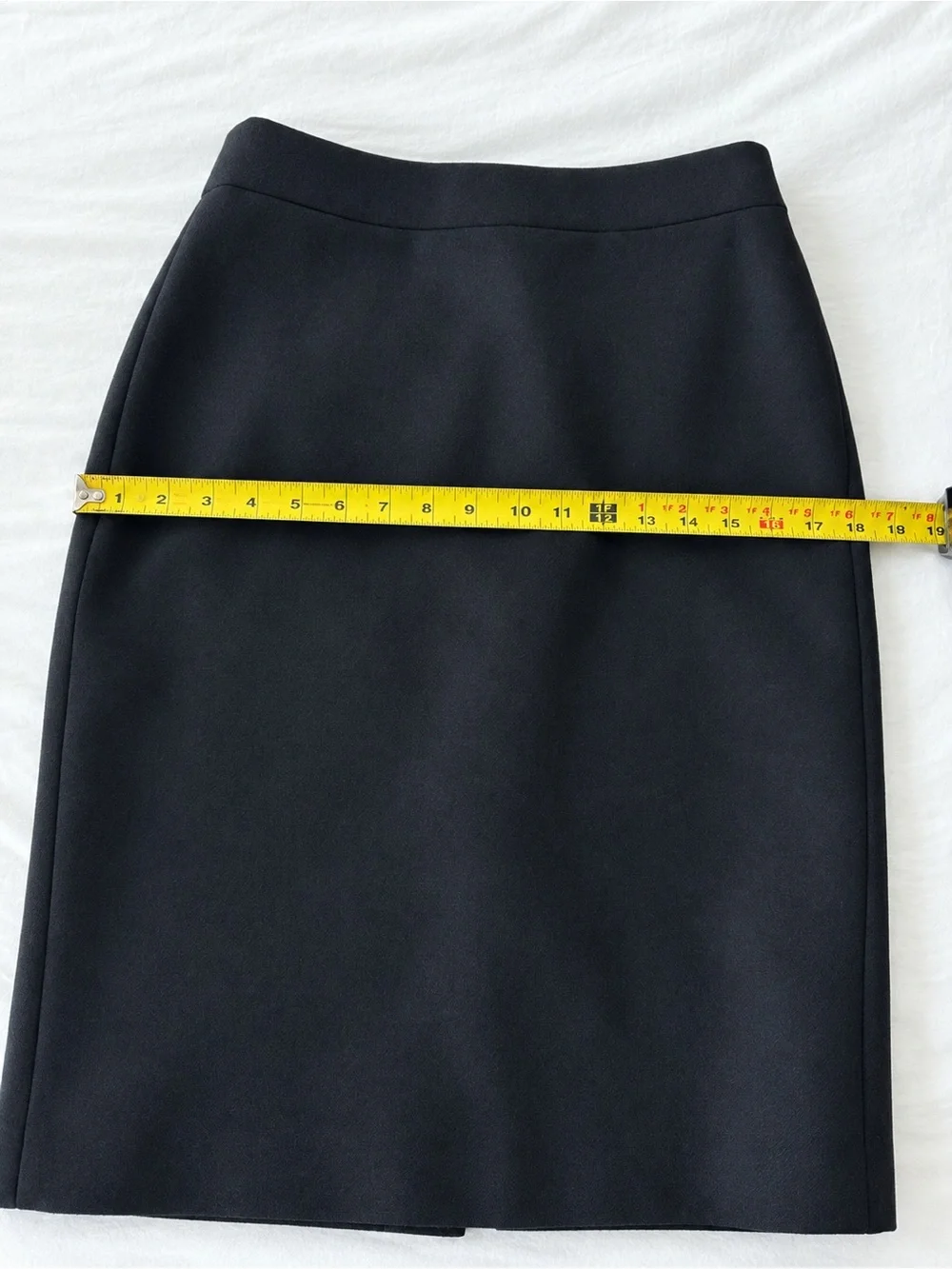 JCrew No 2 Pencil Skirt 100% Wool in Black- Tailored Office Skirt Size 4